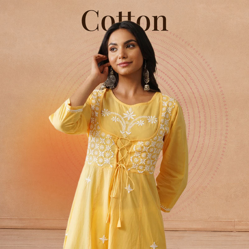 Cotton Chikankari Kurtas