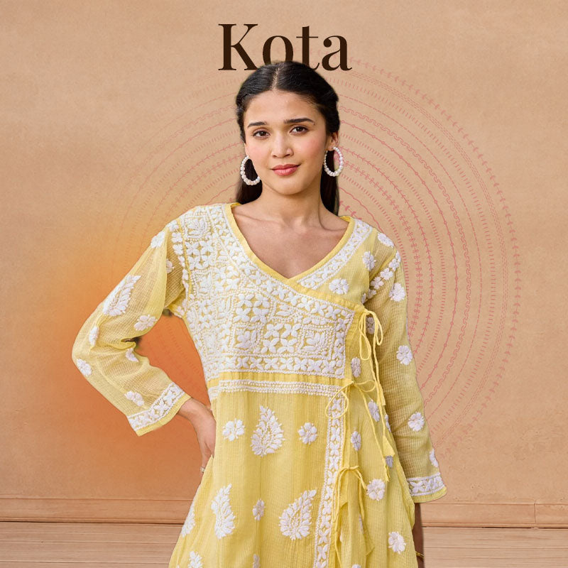 Kota Chikankari Kurtas