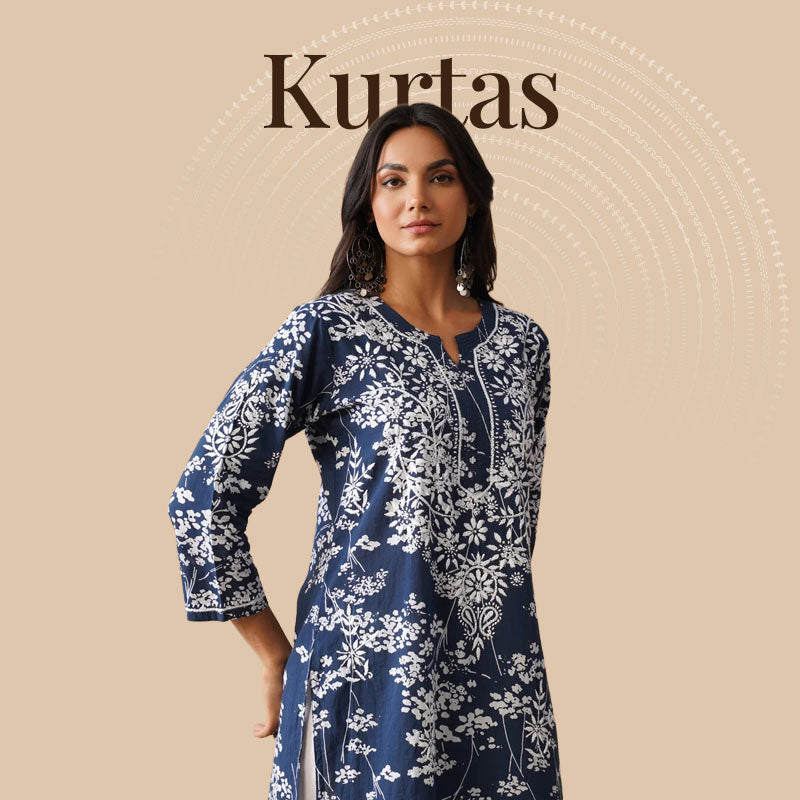 Chikankari Kurtis & Kurtas