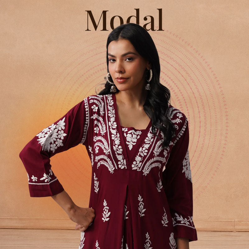 Modal Chikankari Kurtas