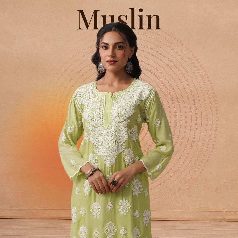 Muslin Chikankari Kurtas