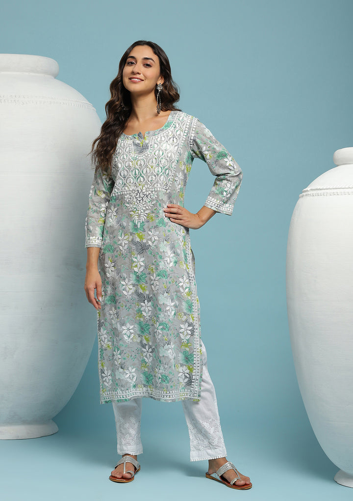 Chikankari Kurti Online - Hand Embroidered Chikankari Kurtas for Women ...